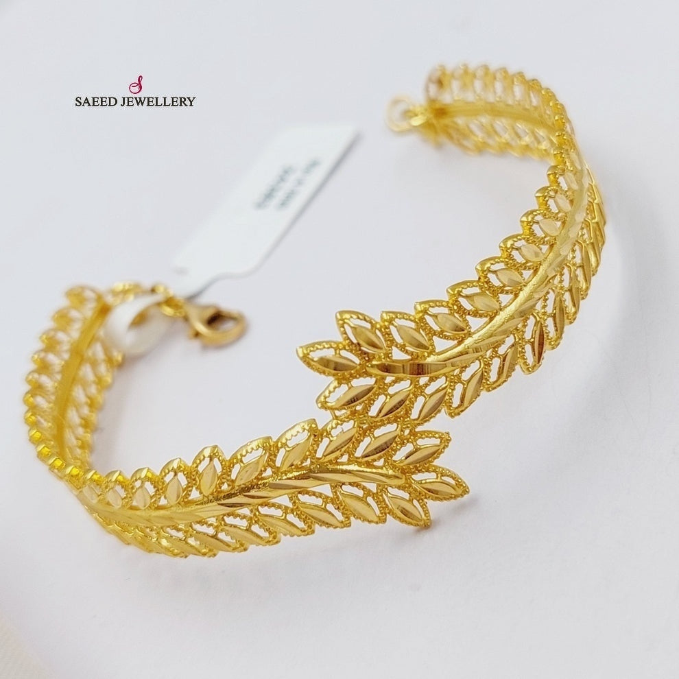 21K Gold Spike Bracelet by Saeed Jewelry - Image 4