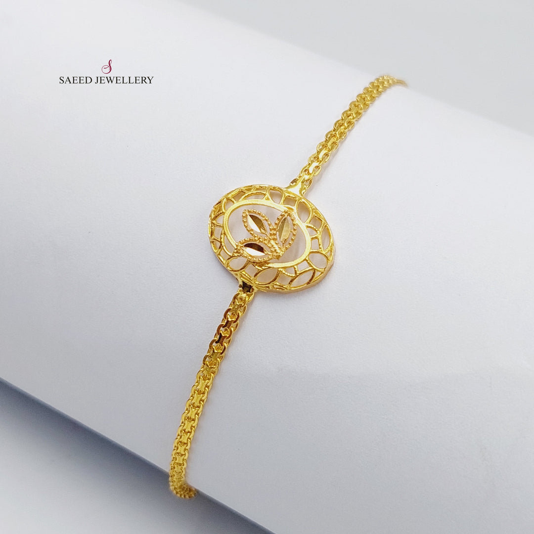 21K Gold Spike Bracelet by Saeed Jewelry - Image 1