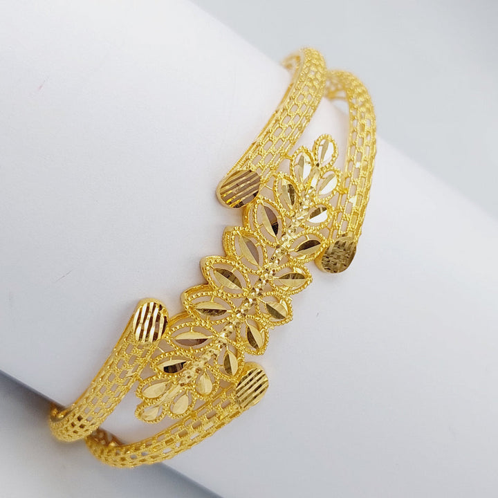 21K Gold Spike Bracelet by Saeed Jewelry - Image 3