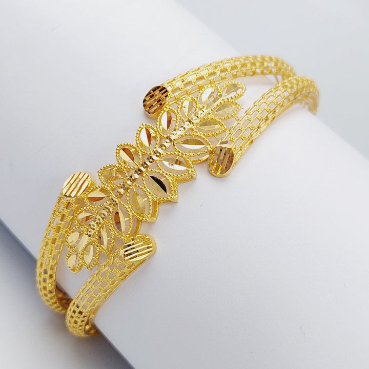 21K Gold Spike Bracelet by Saeed Jewelry - Image 4