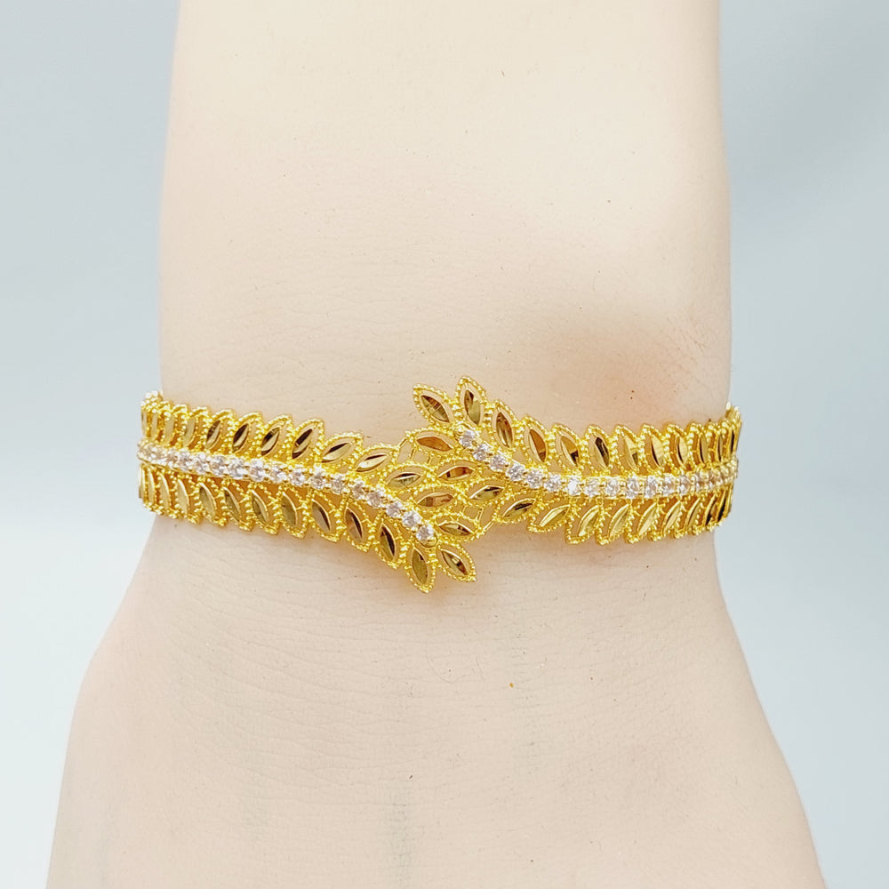 21K Spike Bracelet Made of 21K Yellow Gold by Saeed Jewelry-27135
