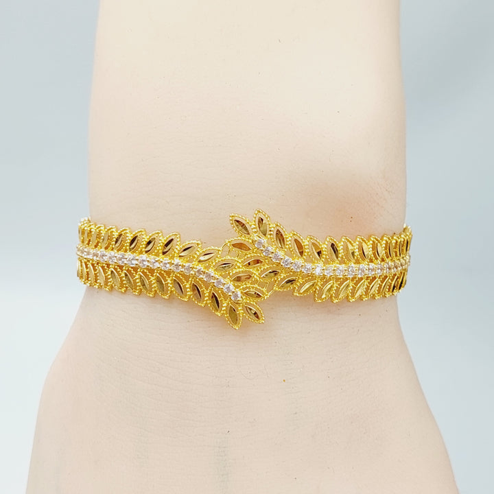 21K Spike Bracelet Made of 21K Yellow Gold by Saeed Jewelry-27135