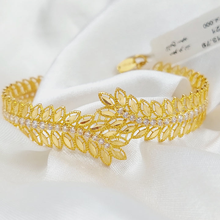 21K Gold Spike Bracelet by Saeed Jewelry - Image 3