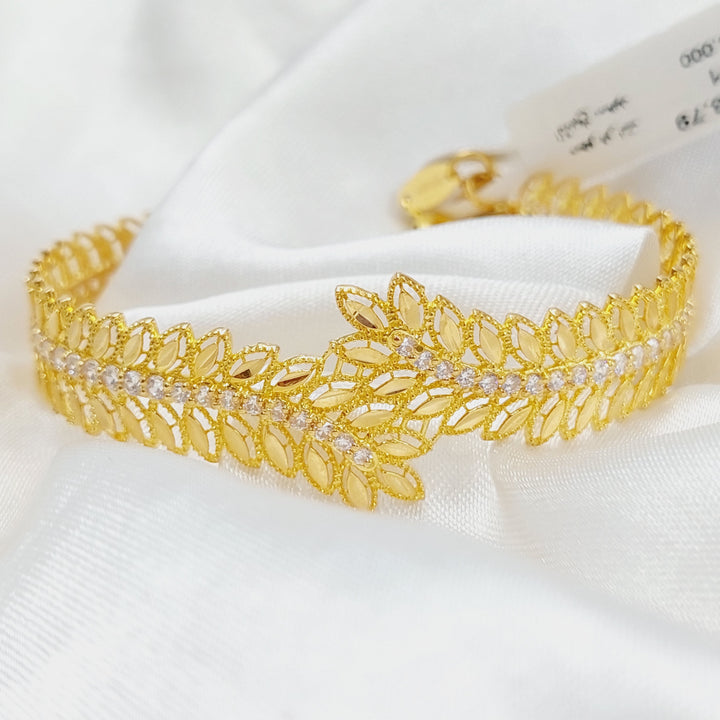 21K Gold Spike Bracelet by Saeed Jewelry - Image 2