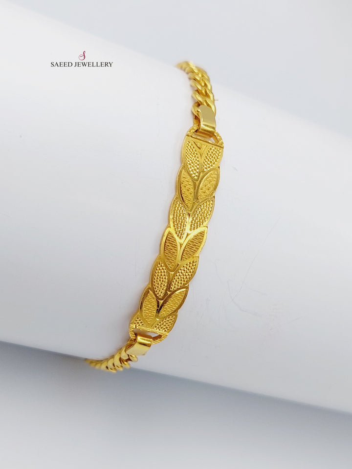 21K Gold Spike Bracelet by Saeed Jewelry - Image 3