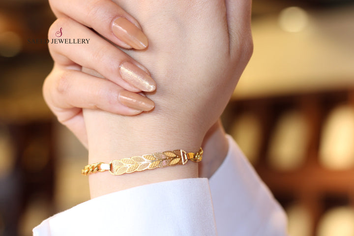 21K Gold Spike Bracelet by Saeed Jewelry - Image 1