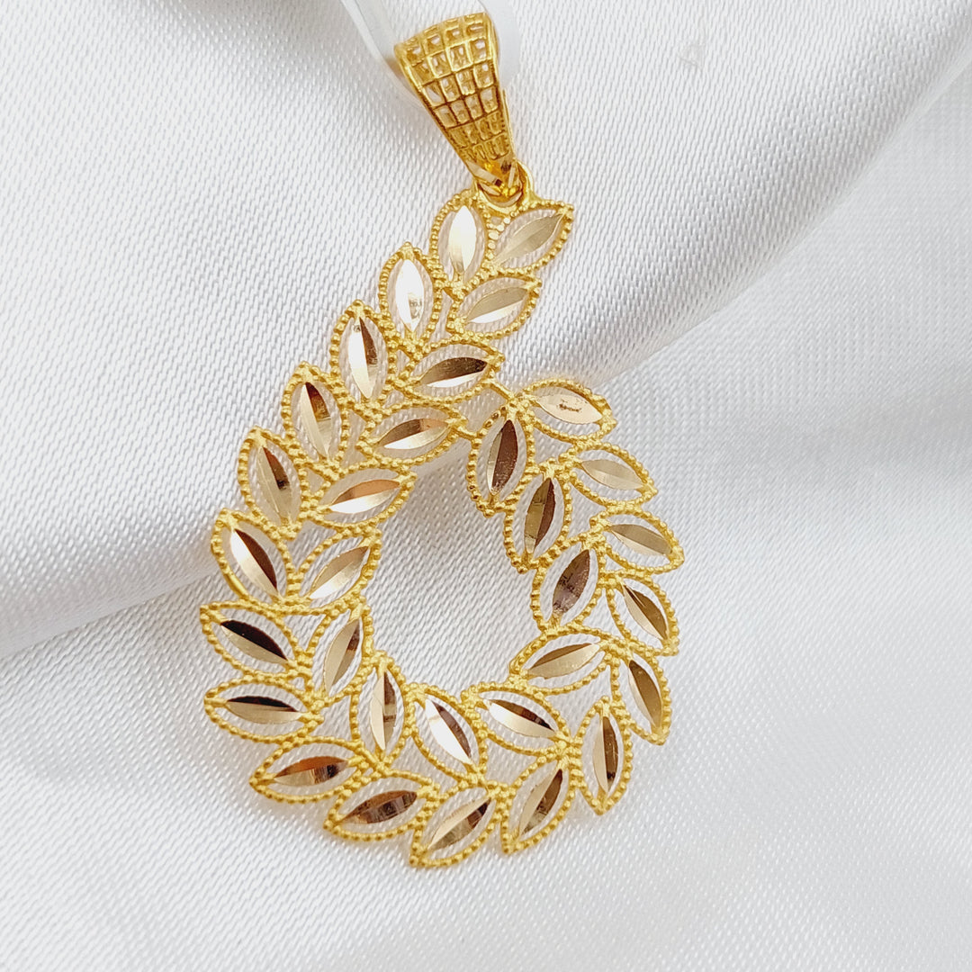 21K Gold Spike Pendant by Saeed Jewelry - Image 3