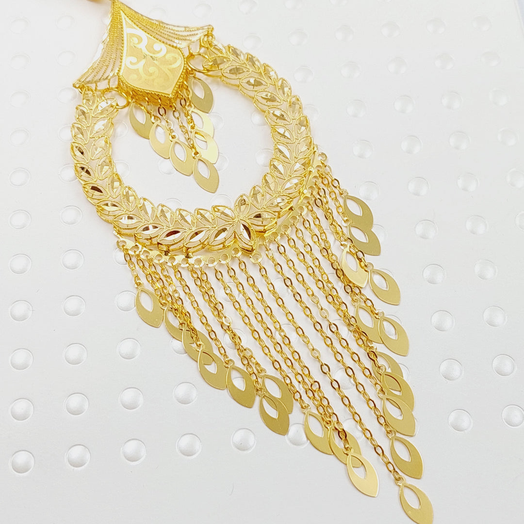 21K Gold Spike Pendant by Saeed Jewelry - Image 3