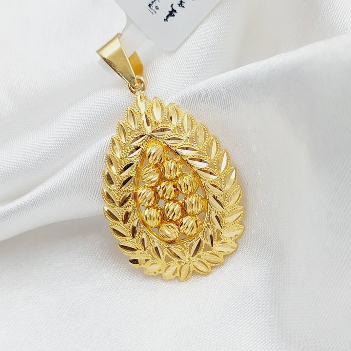 21K Gold Spike Pendant by Saeed Jewelry - Image 1