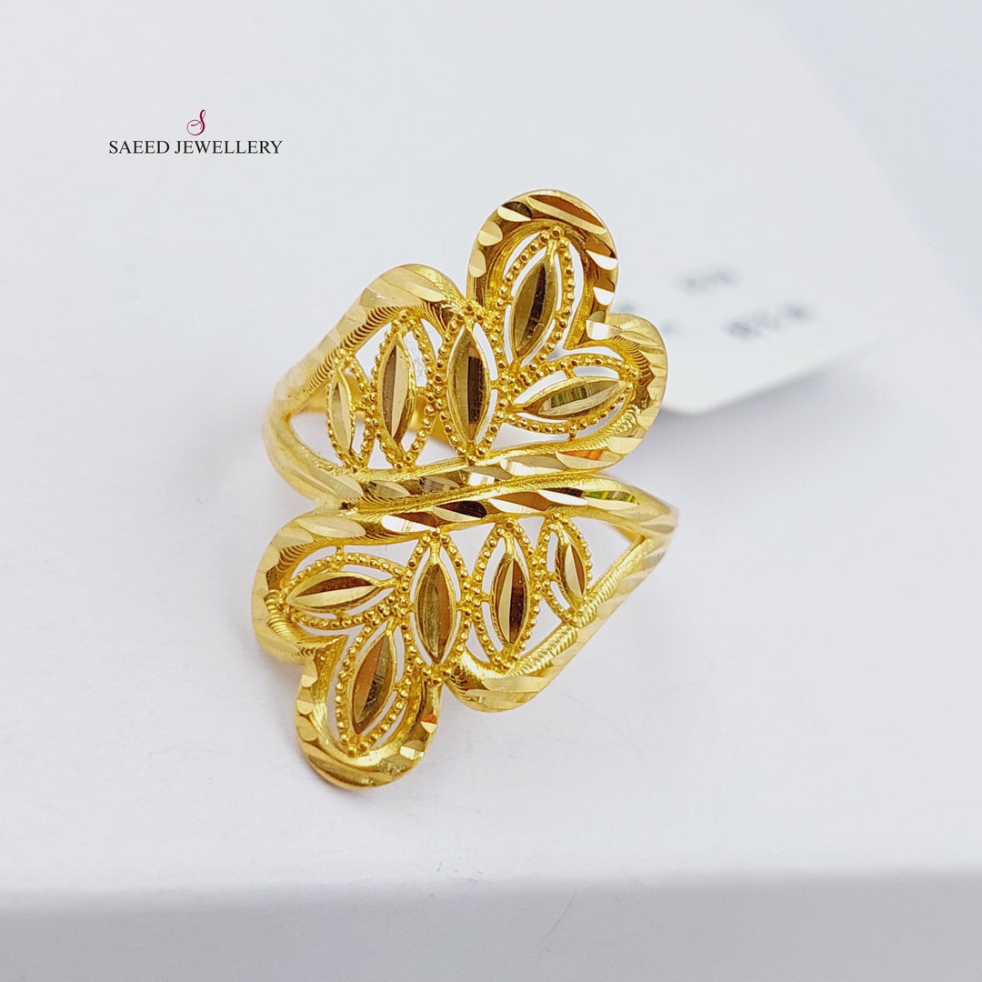 21K Gold Spike Ring by Saeed Jewelry - Image 5