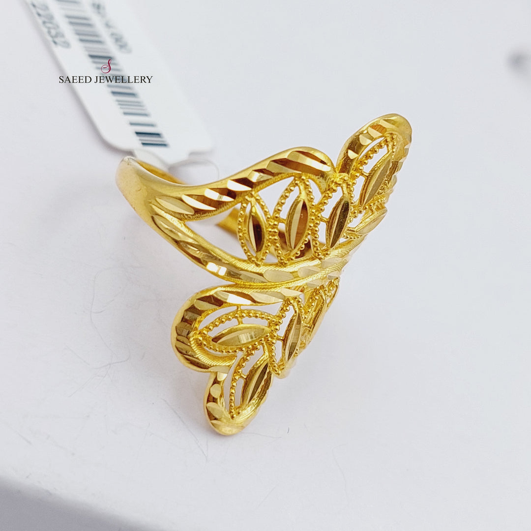 21K Gold Spike Ring by Saeed Jewelry - Image 6