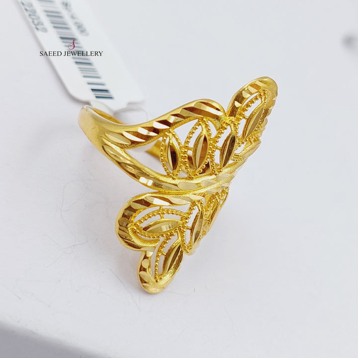 21K Gold Spike Ring by Saeed Jewelry - Image 6