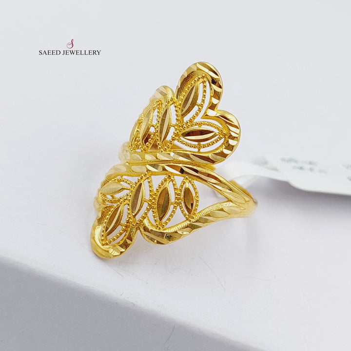 21K Gold Spike Ring by Saeed Jewelry - Image 1