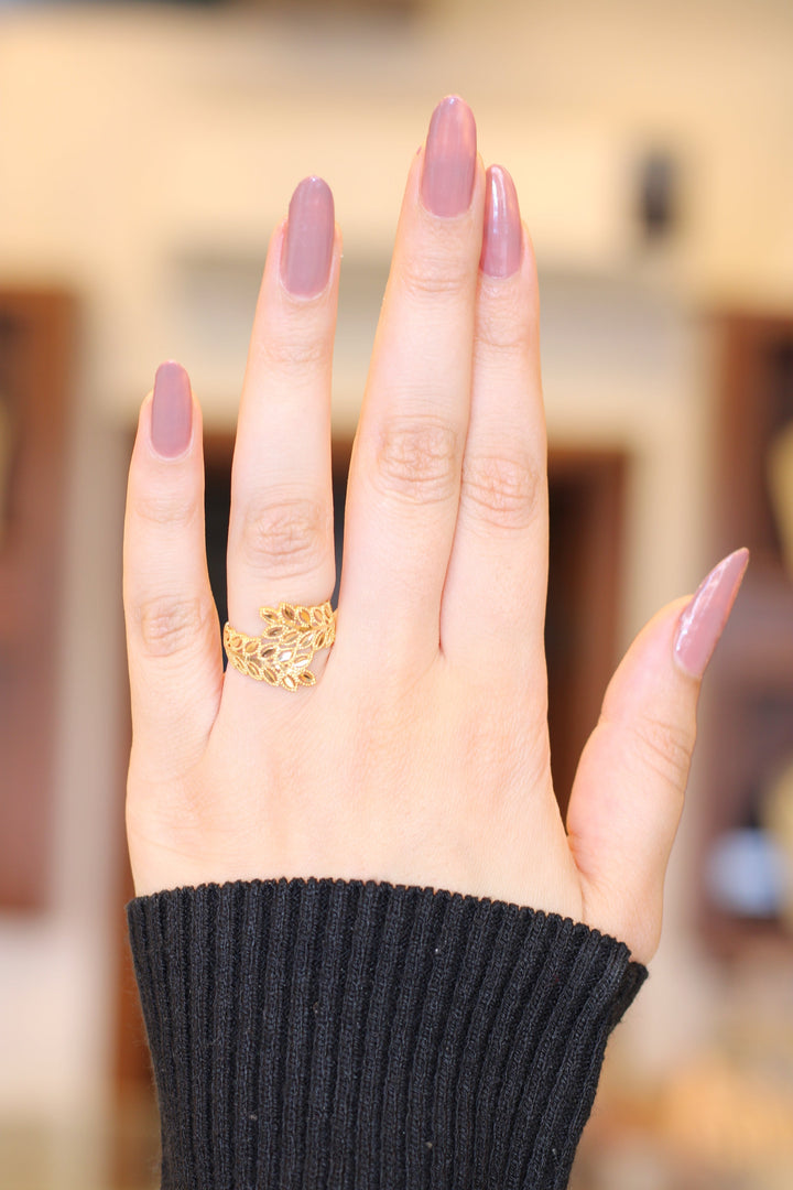 21K Gold Spike Ring by Saeed Jewelry - Image 2