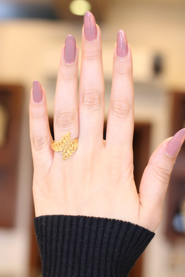 21K Gold Spike Ring by Saeed Jewelry - Image 2