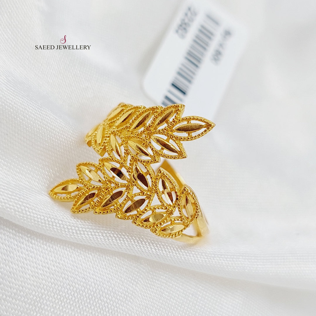 21K Gold Spike Ring by Saeed Jewelry - Image 4