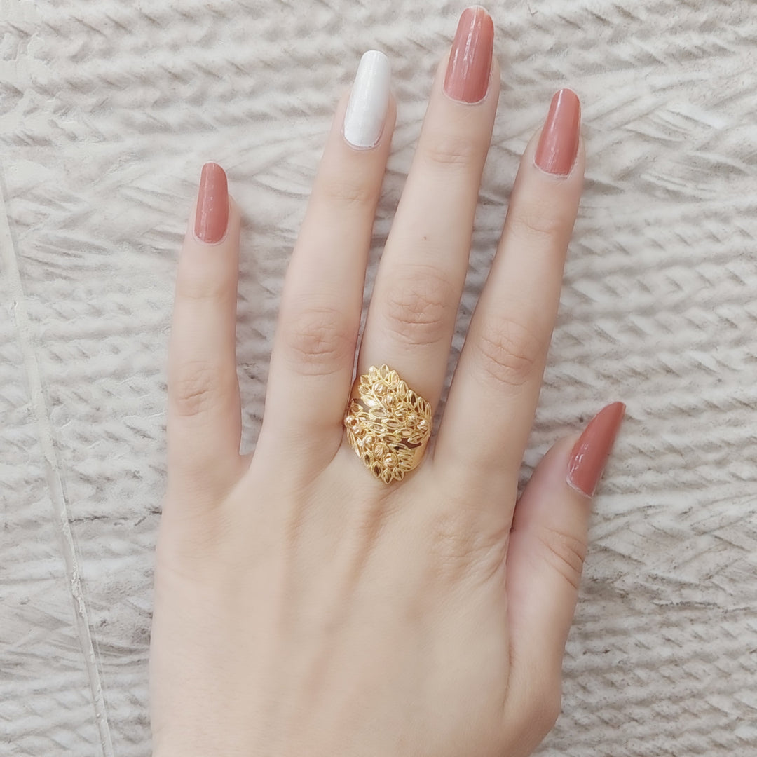 21K Gold Spike Ring by Saeed Jewelry - Image 3