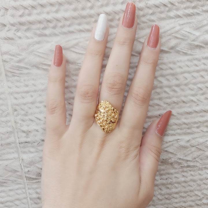 21K Gold Spike Ring by Saeed Jewelry - Image 8