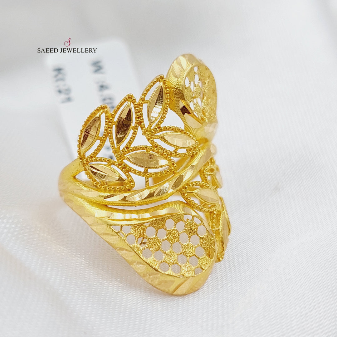 21K Gold Spike Ring by Saeed Jewelry - Image 1