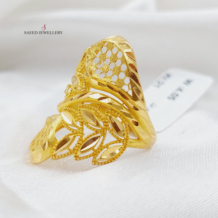 21K Gold Spike Ring by Saeed Jewelry - Image 4