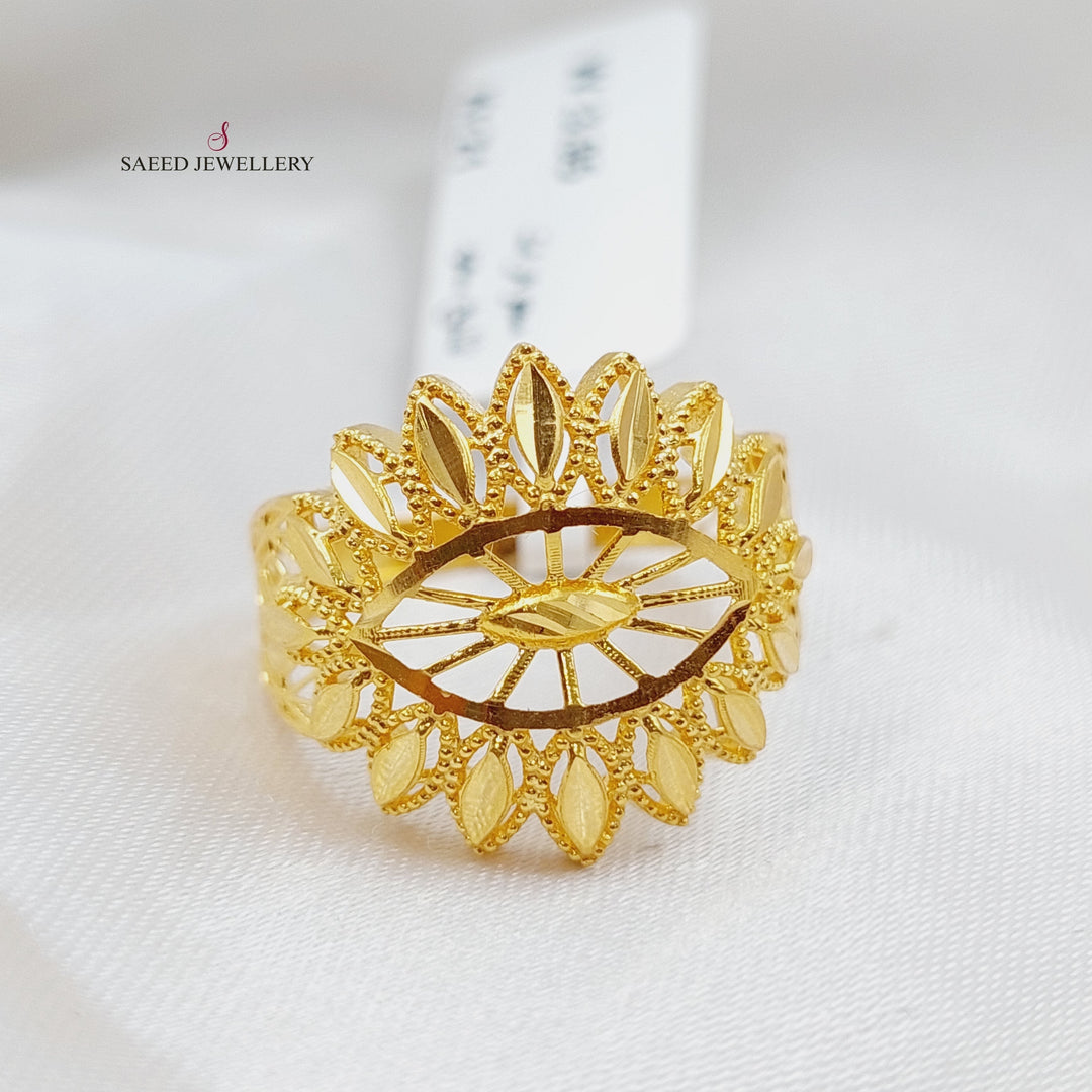 21K Gold Spike Ring by Saeed Jewelry - Image 4