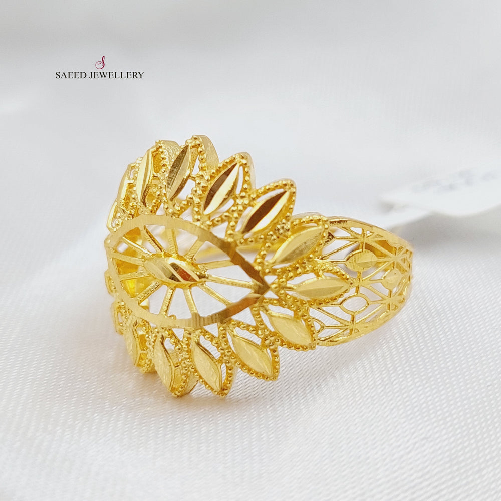 21K Gold Spike Ring by Saeed Jewelry - Image 2