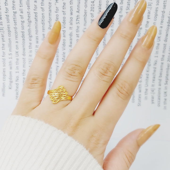 21K Gold Spike Ring by Saeed Jewelry - Image 9