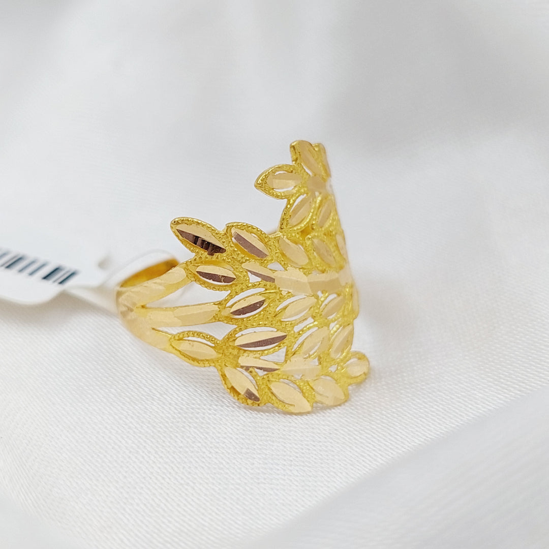 21K Gold Spike Ring by Saeed Jewelry - Image 4