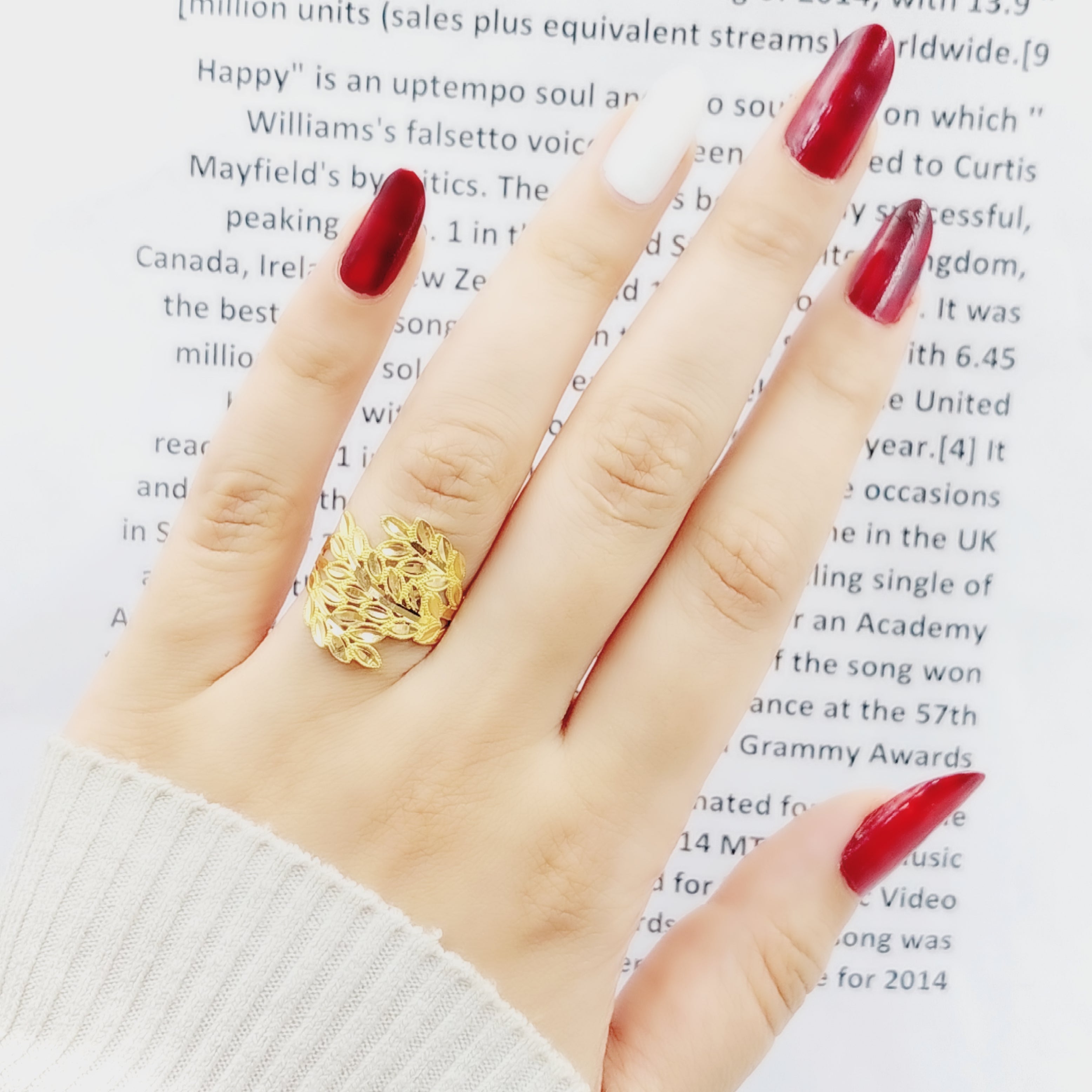 21K Spike Ring – Saeed Jewelry