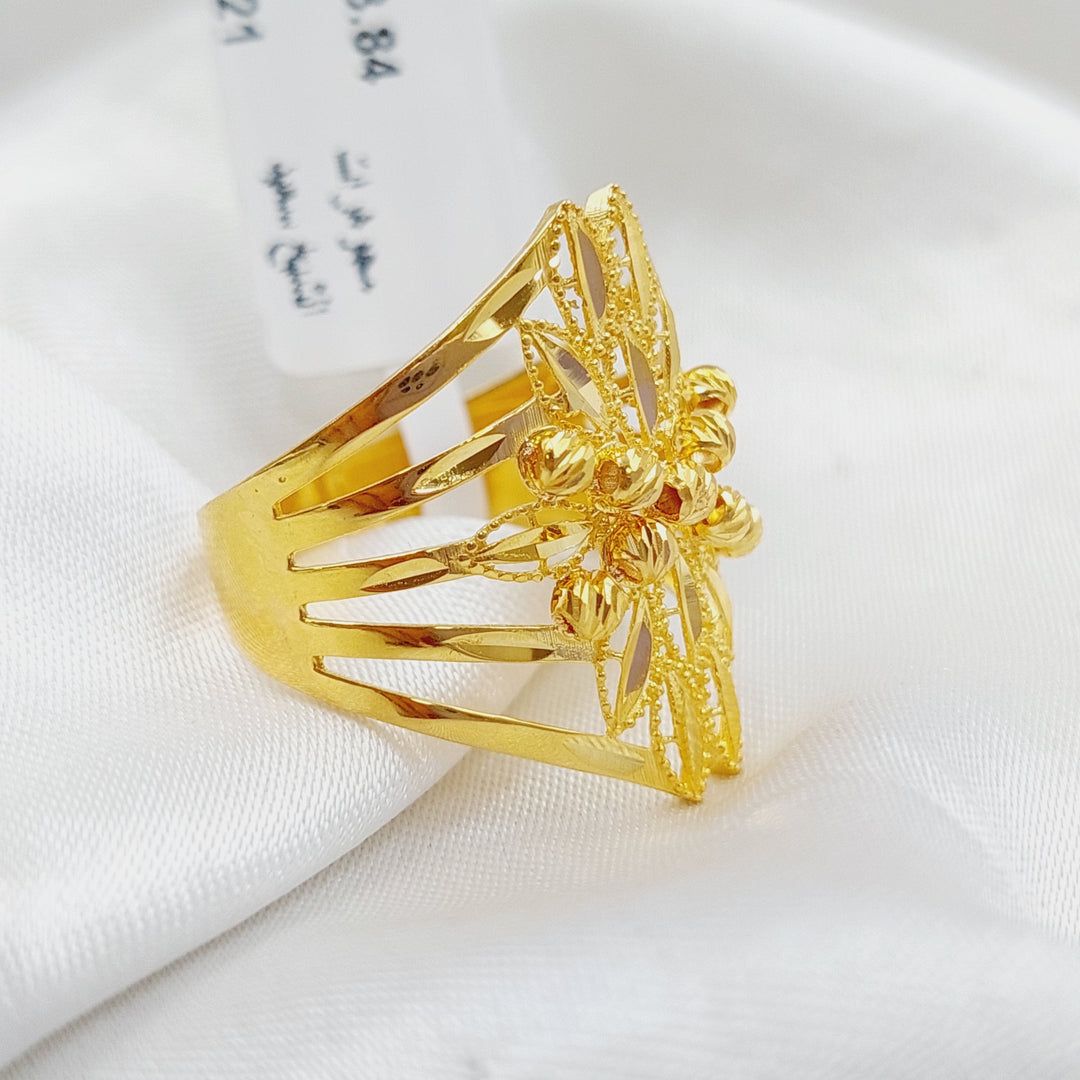 21K Gold Spike Ring by Saeed Jewelry - Image 4