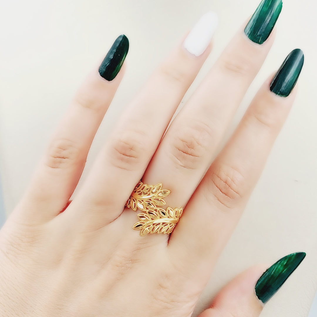 21K Gold Spike Ring by Saeed Jewelry - Image 4