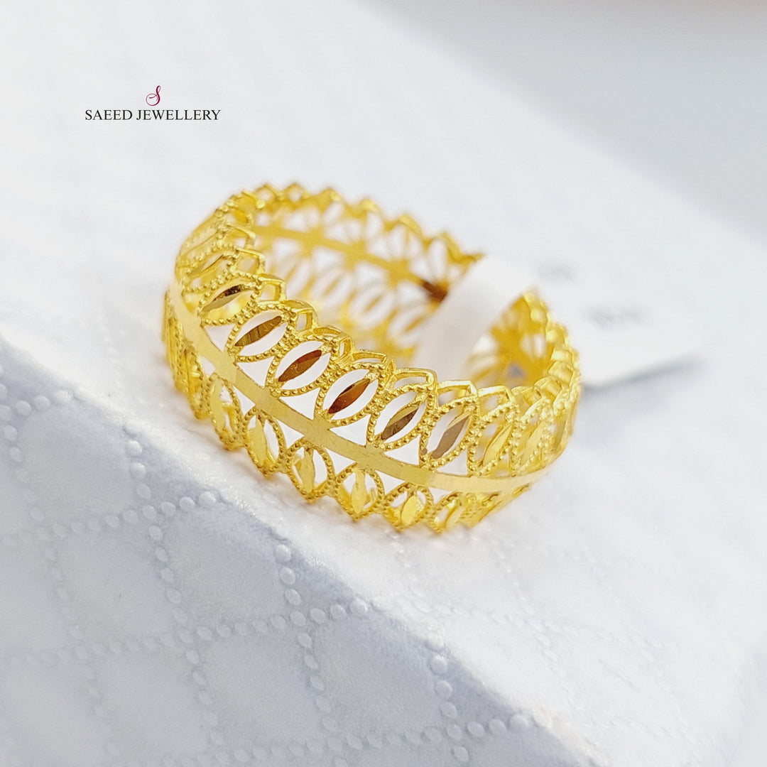 21K Gold Spike Ring by Saeed Jewelry - Image 1