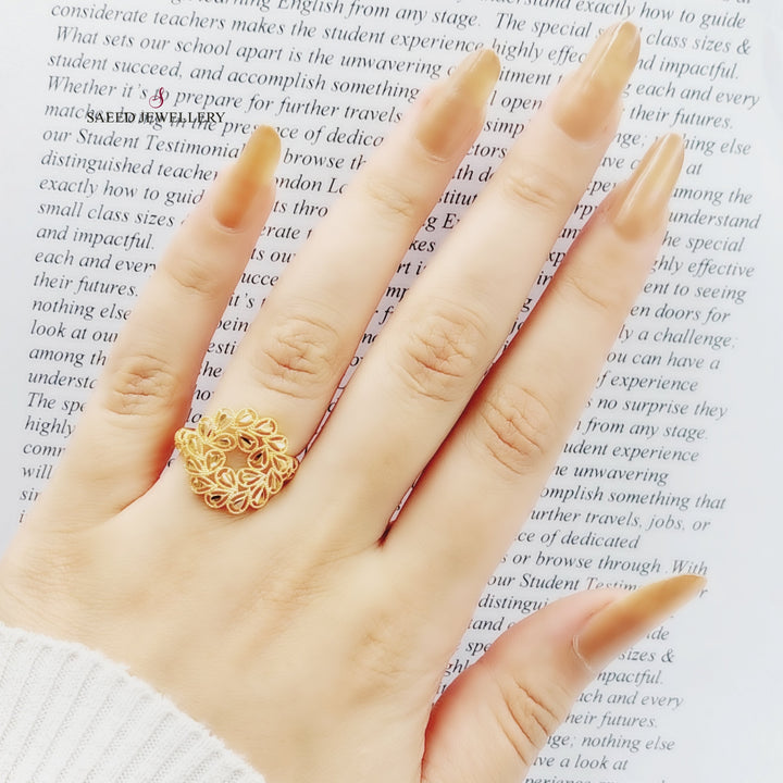 21K Gold Spike Ring by Saeed Jewelry - Image 1