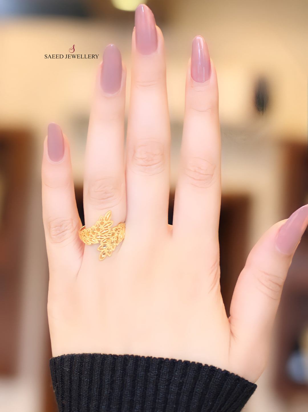 21K Gold Spike Ring by Saeed Jewelry - Image 2