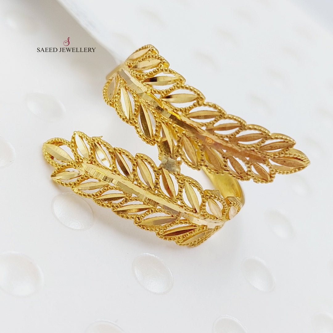 21K Gold Spike Ring by Saeed Jewelry - Image 4