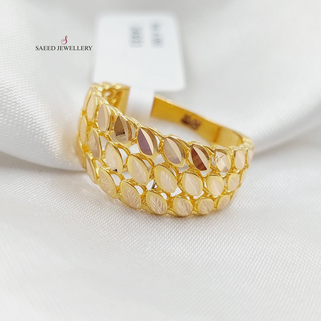 21K Gold Spike Ring by Saeed Jewelry - Image 1