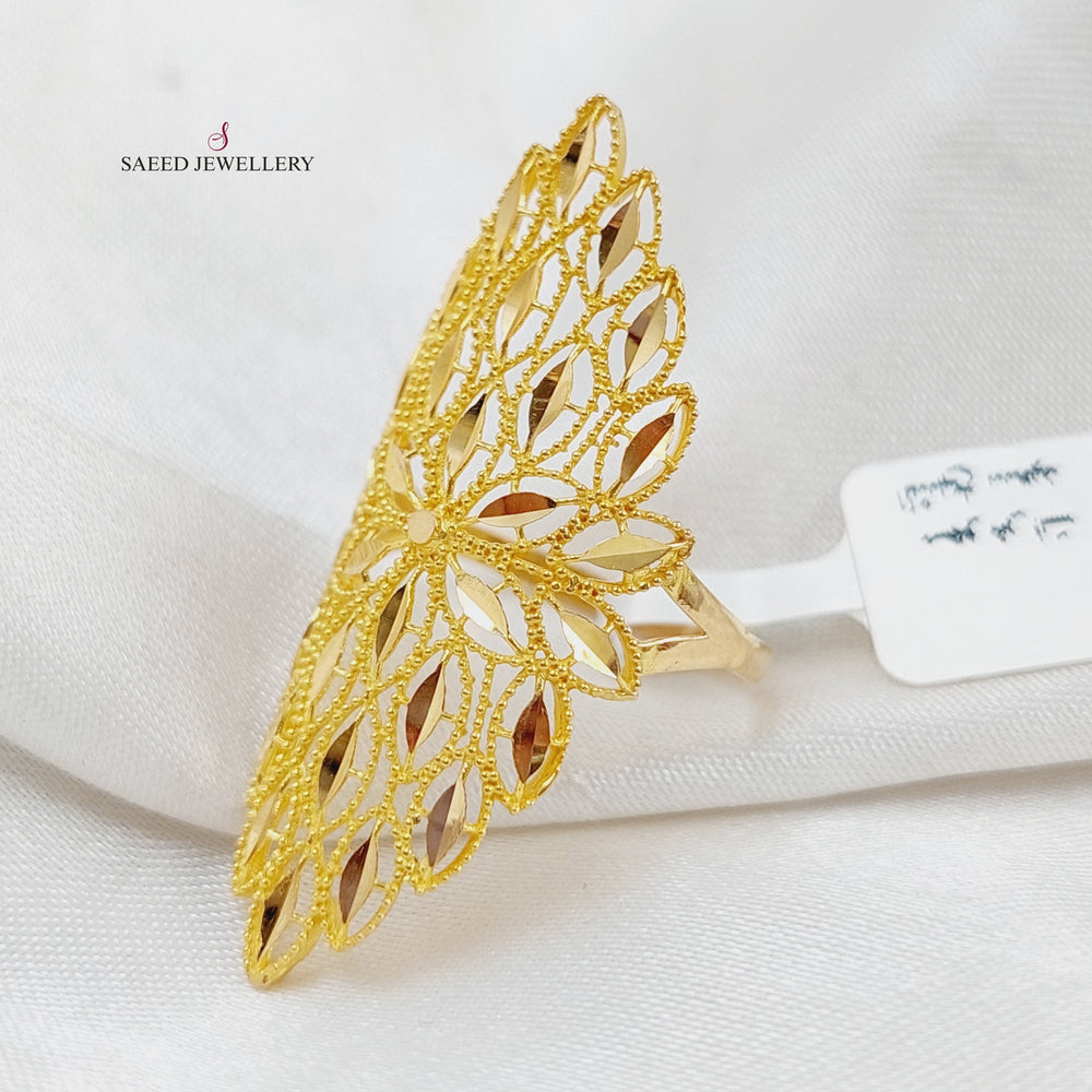 21K Gold Spike Ring by Saeed Jewelry - Image 2