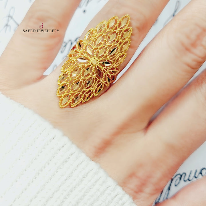 21K Gold Spike Ring by Saeed Jewelry - Image 3