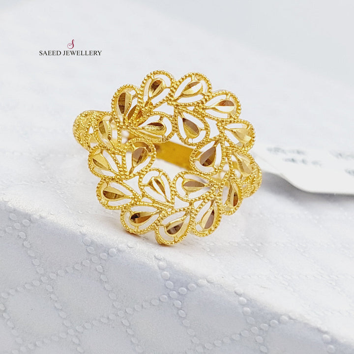 21K Gold Spike Ring by Saeed Jewelry - Image 5