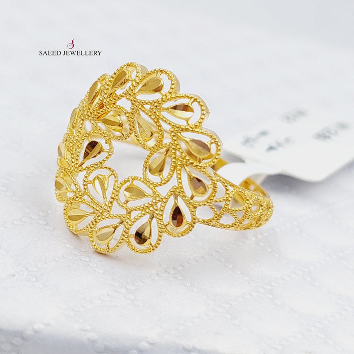 21K Gold Spike Ring by Saeed Jewelry - Image 4