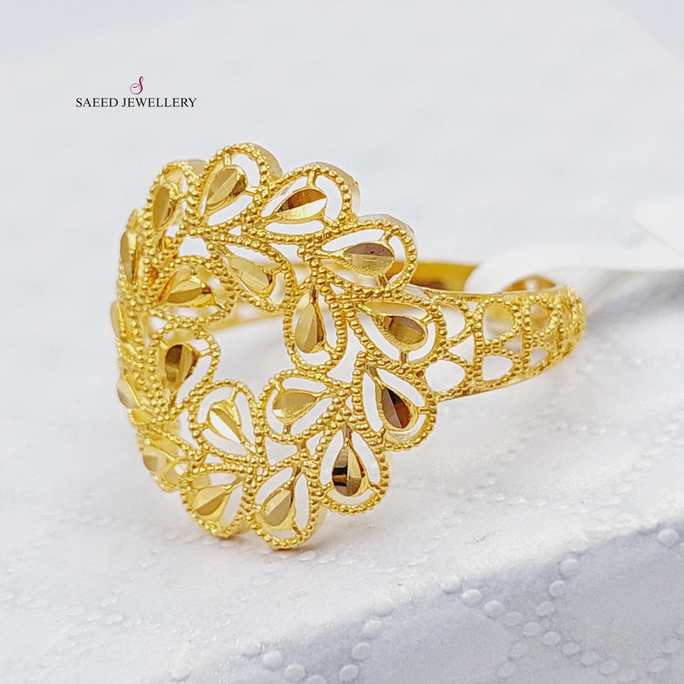 21K Gold Spike Ring by Saeed Jewelry - Image 1