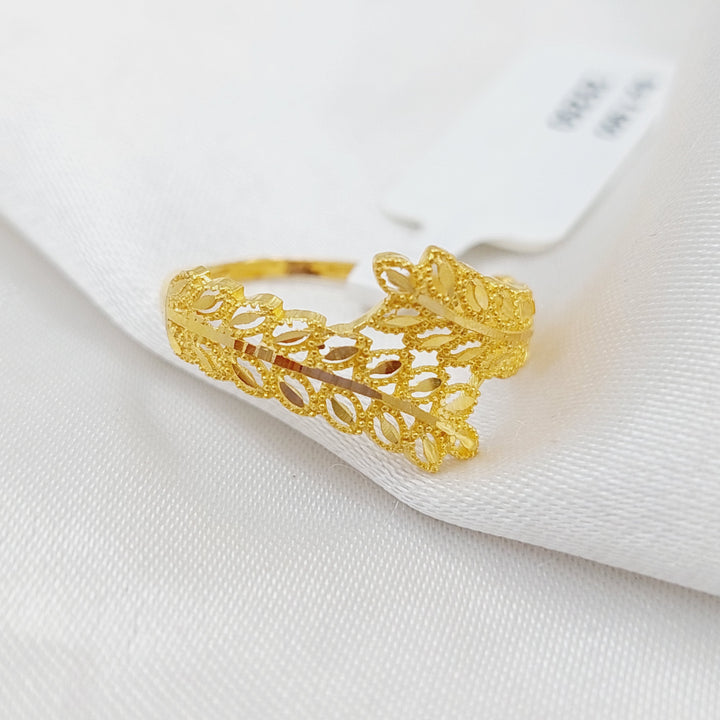 21K Gold Spike Ring by Saeed Jewelry - Image 4