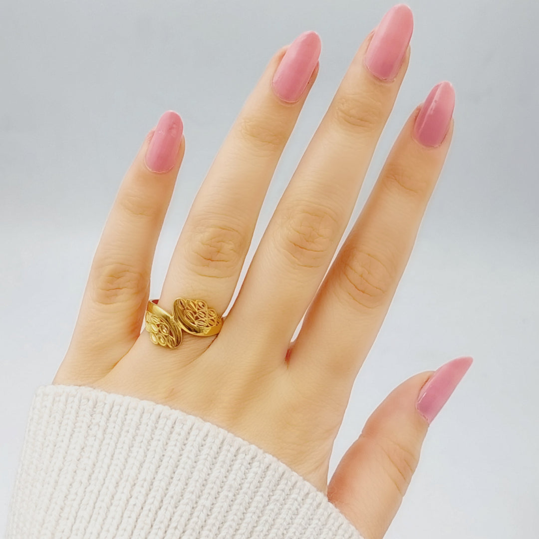 21K Gold Spike Ring by Saeed Jewelry - Image 2