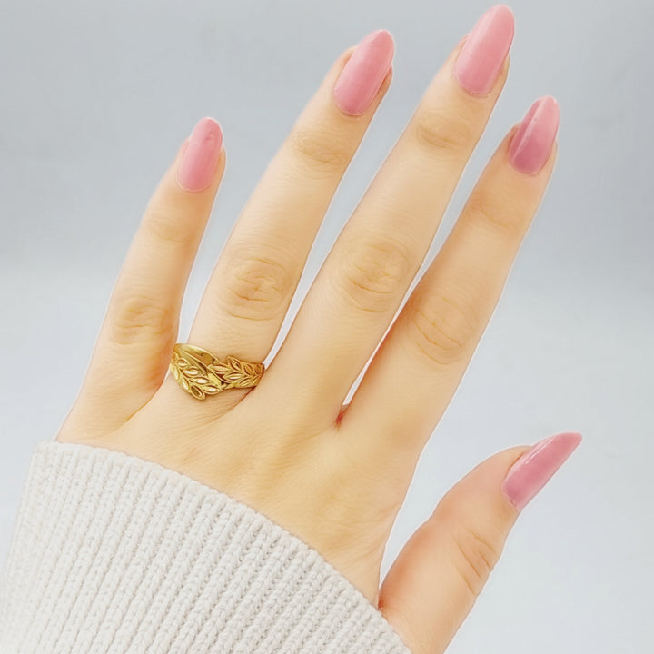 21K Gold Spike Ring by Saeed Jewelry - Image 3