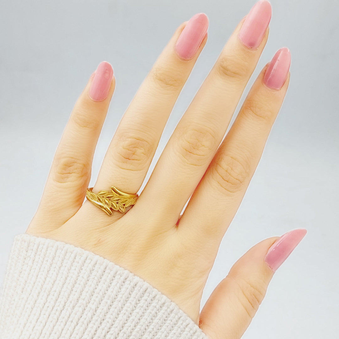 21K Gold Spike Ring by Saeed Jewelry - Image 2