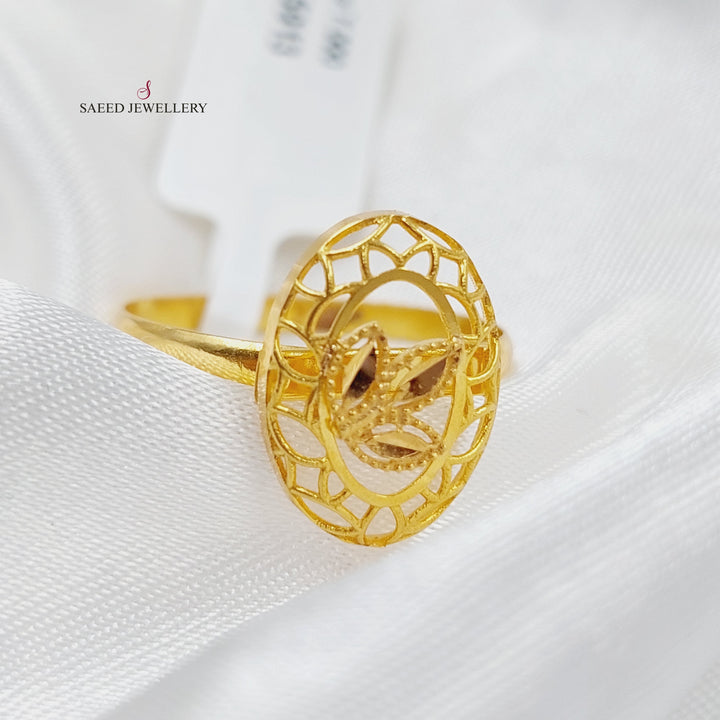 21K Gold Spike Ring by Saeed Jewelry - Image 4