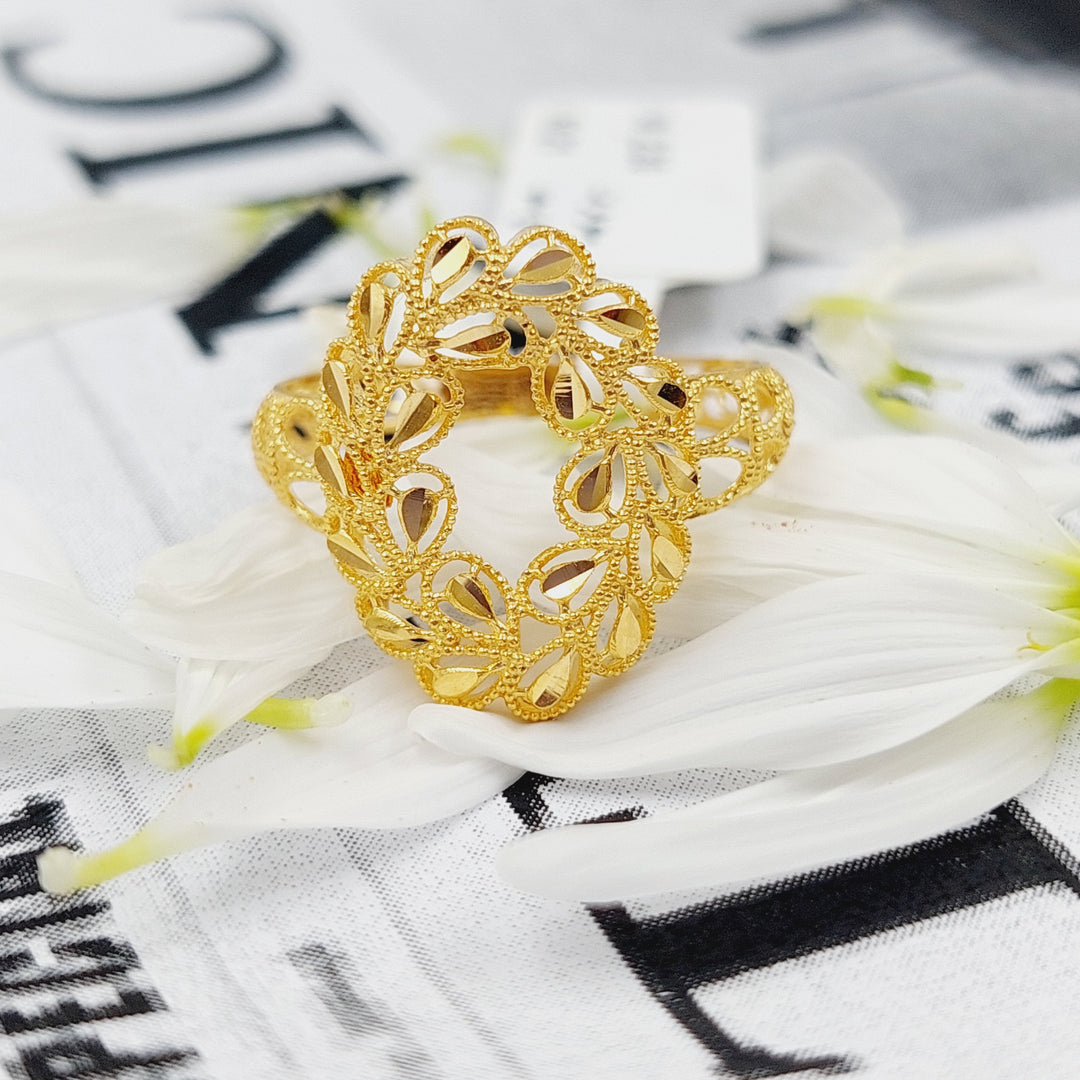 21K Gold Spike Ring by Saeed Jewelry - Image 4