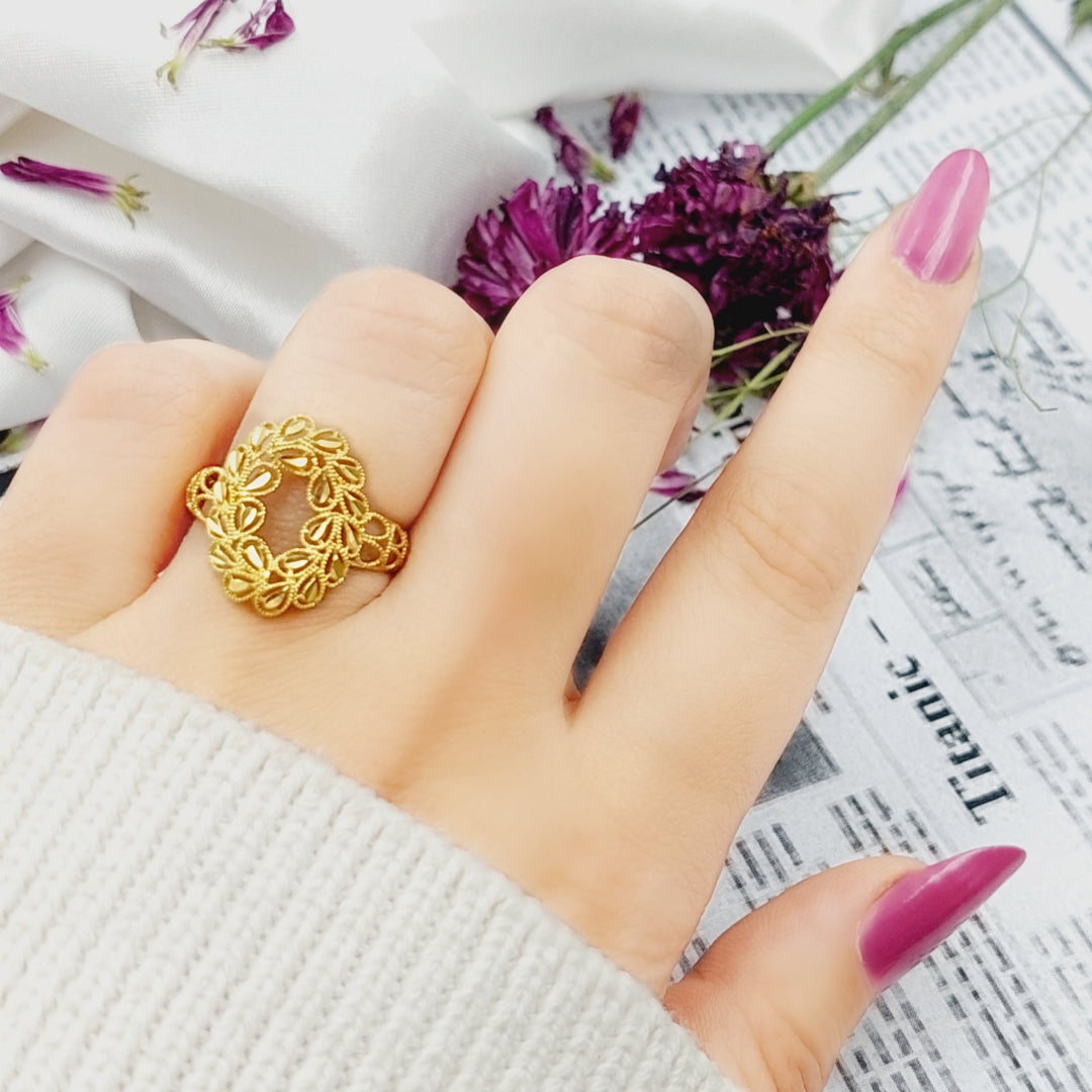 21K Gold Spike Ring by Saeed Jewelry - Image 5