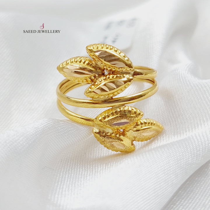 21K Gold Spike Ring by Saeed Jewelry - Image 4