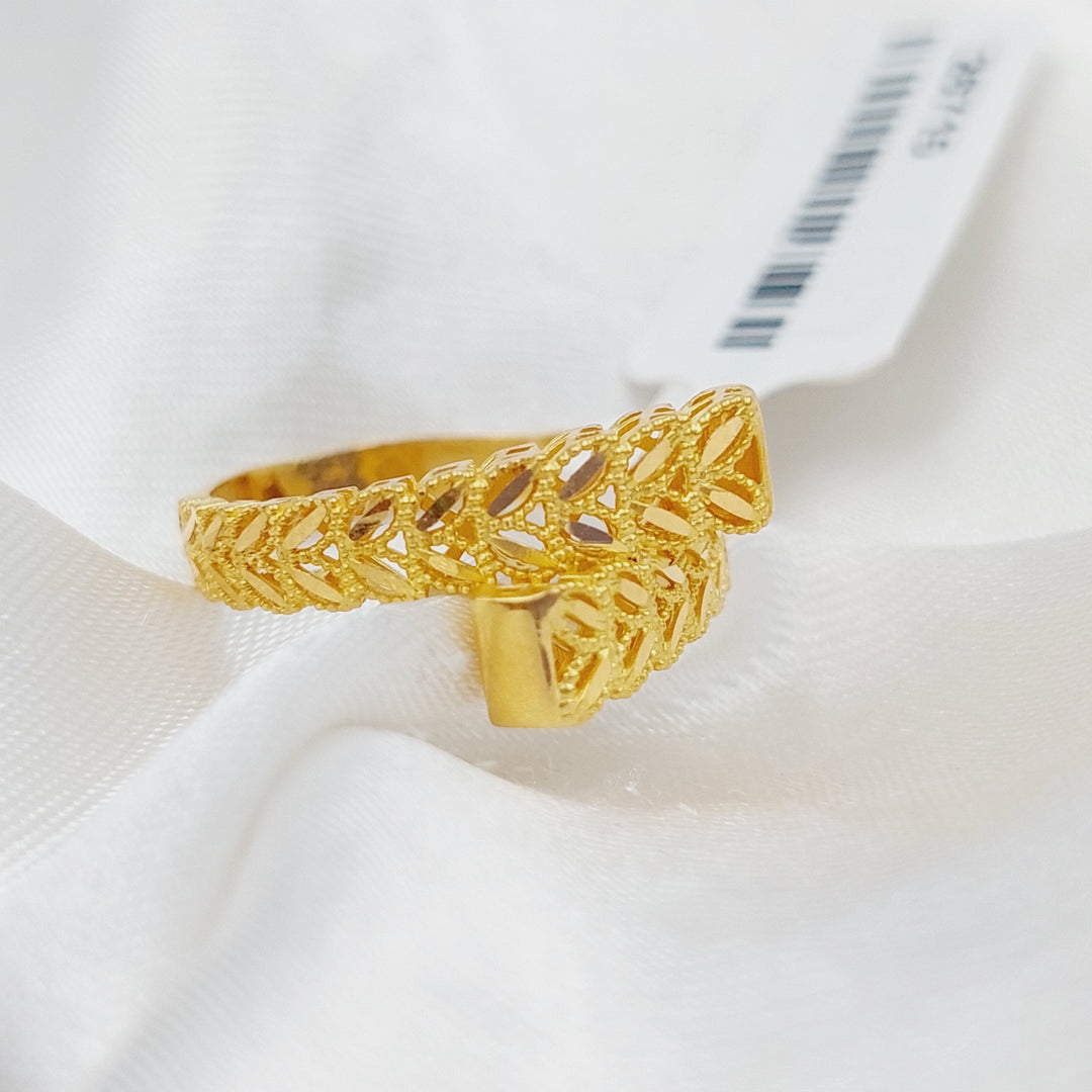 21K Spike Ring Made of 21K Yellow Gold by Saeed Jewelry-26715